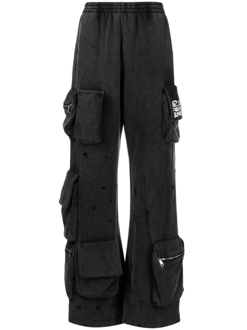 Natasha Zinko cargo-pocket track pants - Black von Natasha Zinko