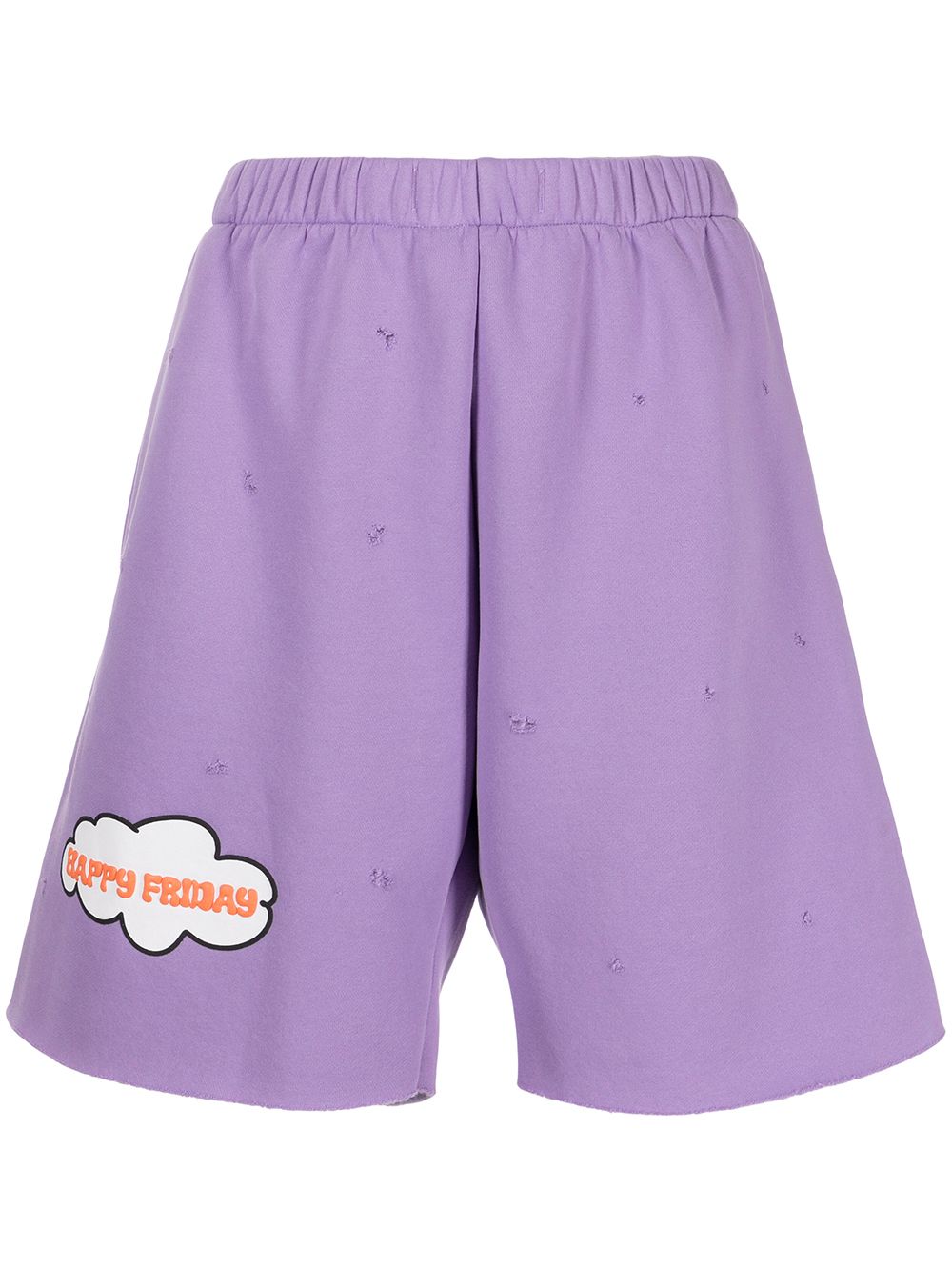 Natasha Zinko cloud print shorts - Purple von Natasha Zinko
