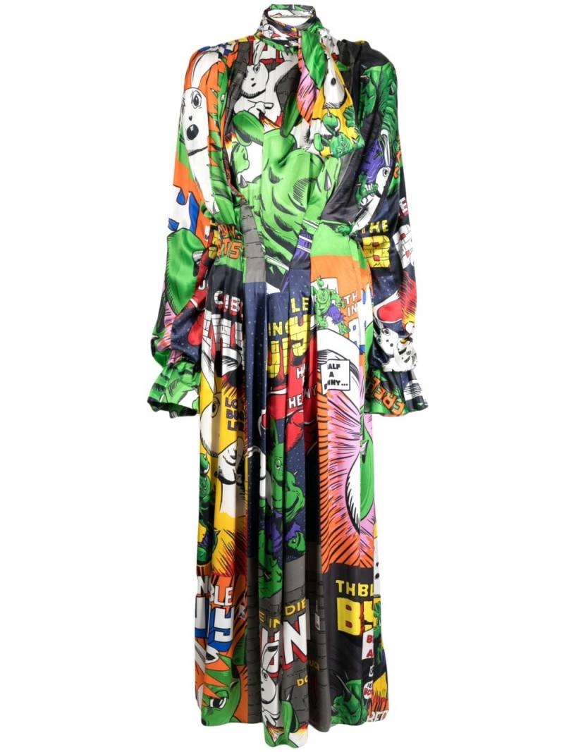 Natasha Zinko comics-print maxi dress - Multicolour von Natasha Zinko