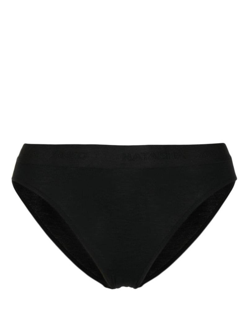 Natasha Zinko cotton patch-detail briefs - Black von Natasha Zinko