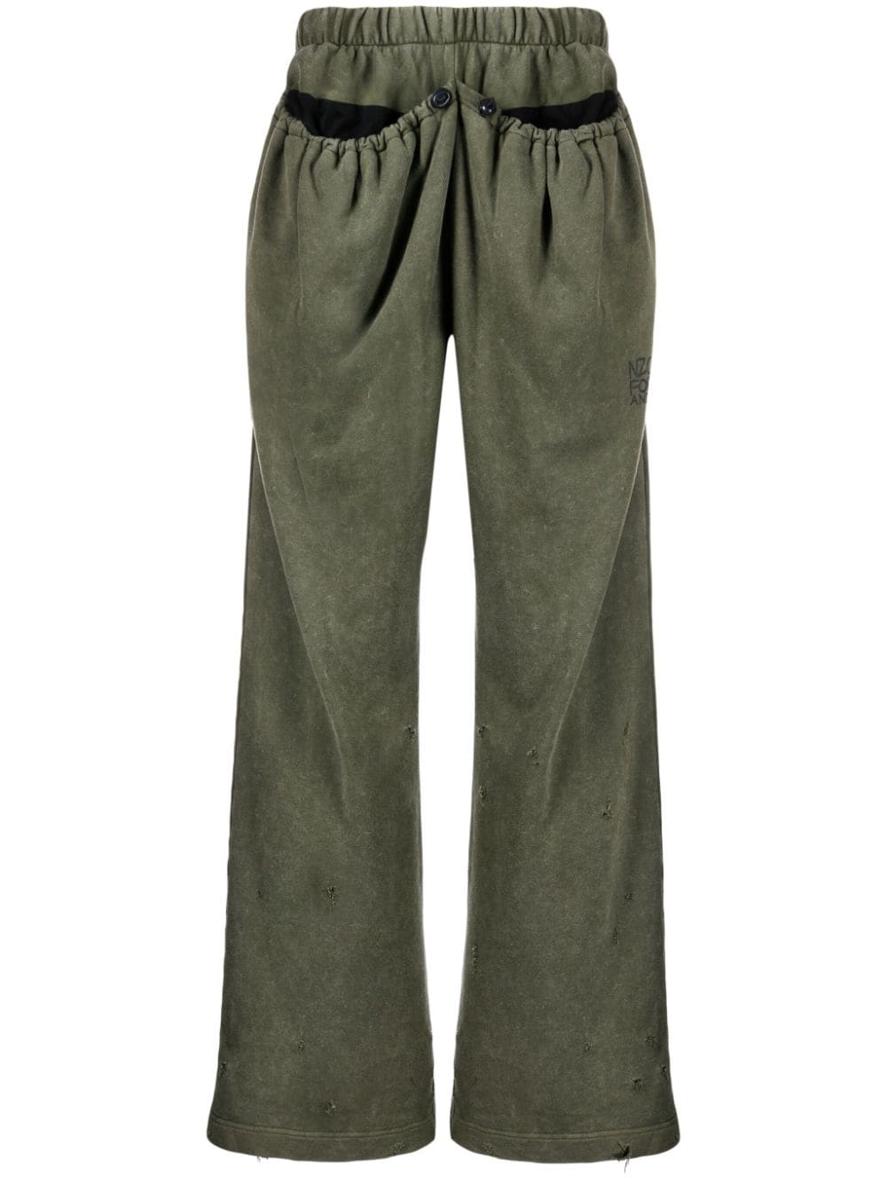 Natasha Zinko drawstring-pocket track pants - Green von Natasha Zinko