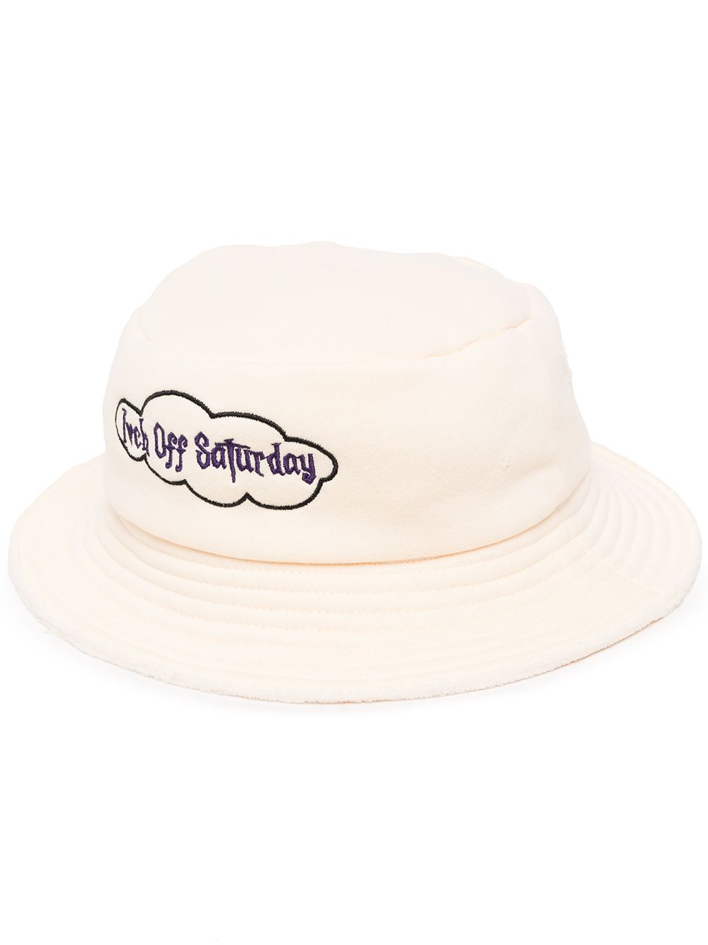 Natasha Zinko embroidered-slogan hat - Neutrals von Natasha Zinko