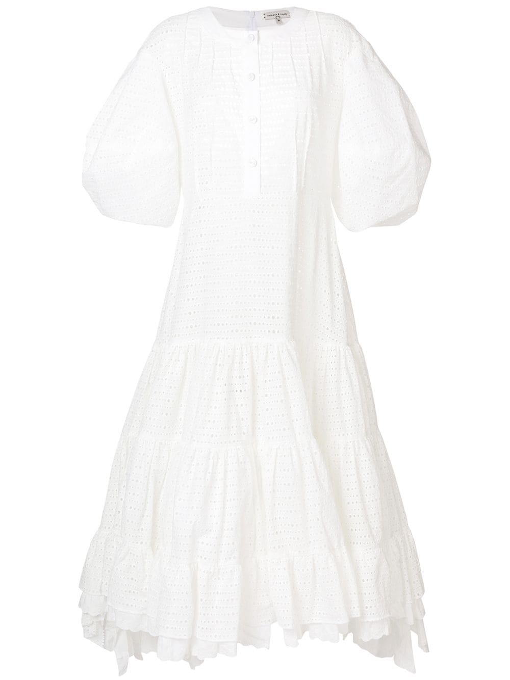 Natasha Zinko eyelet detail dress - White von Natasha Zinko