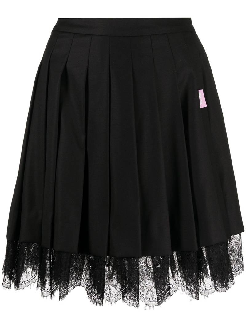 Natasha Zinko floral-lace pleated skirt - Black von Natasha Zinko