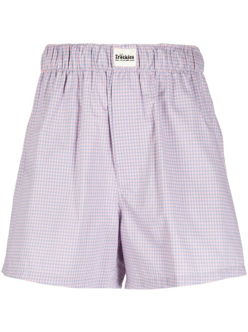 Natasha Zinko gingham-check pattern shorts - Blue von Natasha Zinko