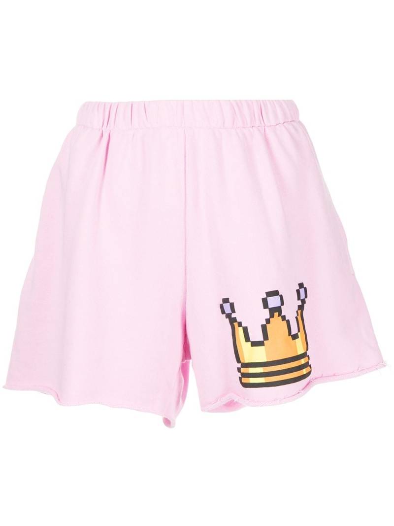 Natasha Zinko graphic print shorts - Pink von Natasha Zinko