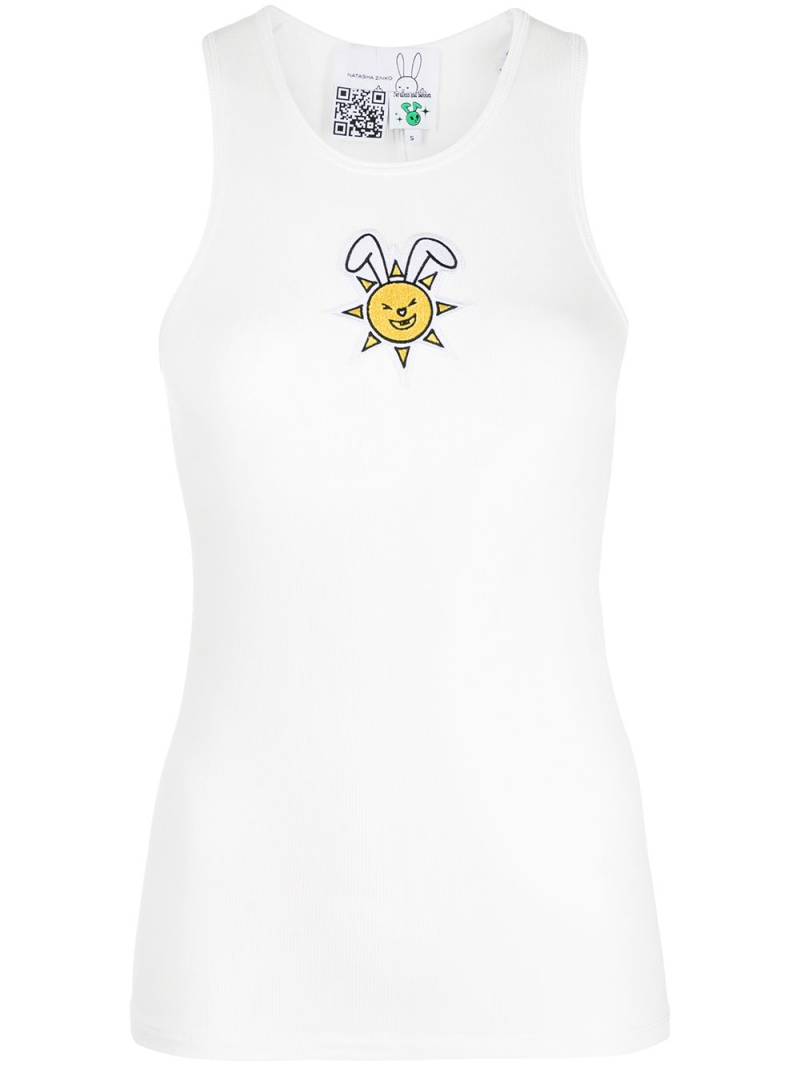 Natasha Zinko graphic-print tank top - White von Natasha Zinko