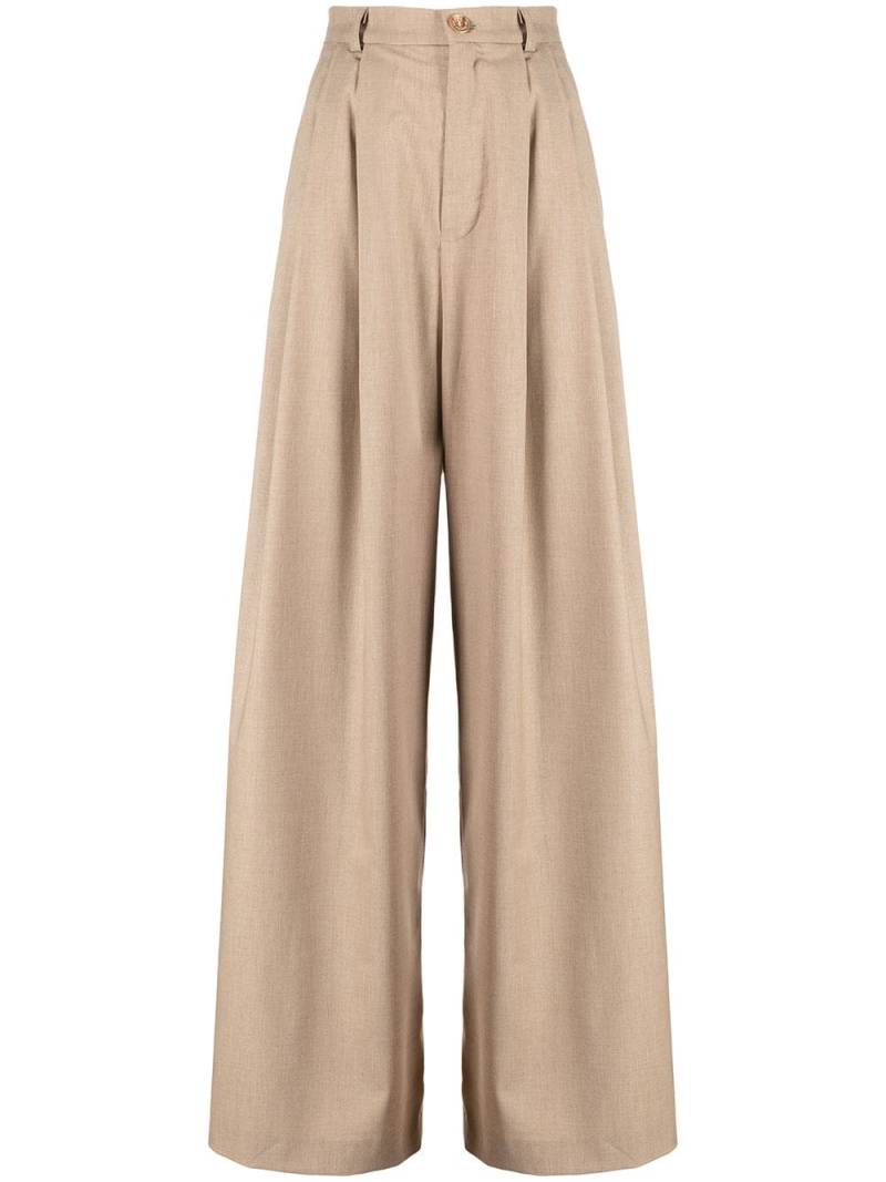 Natasha Zinko high-waisted wide-leg trousers - Brown von Natasha Zinko