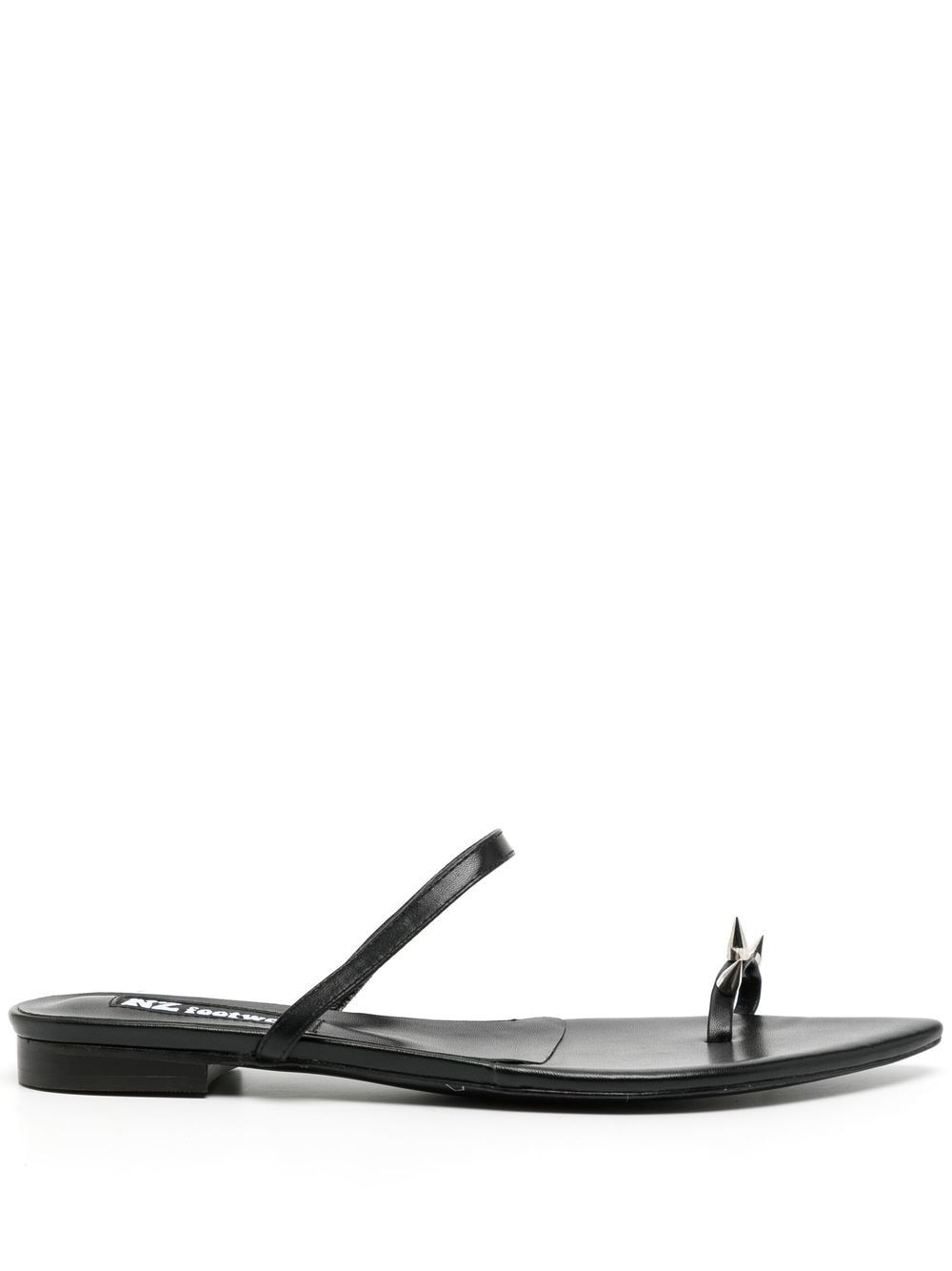 Natasha Zinko leather spike-stud sandals - Black von Natasha Zinko