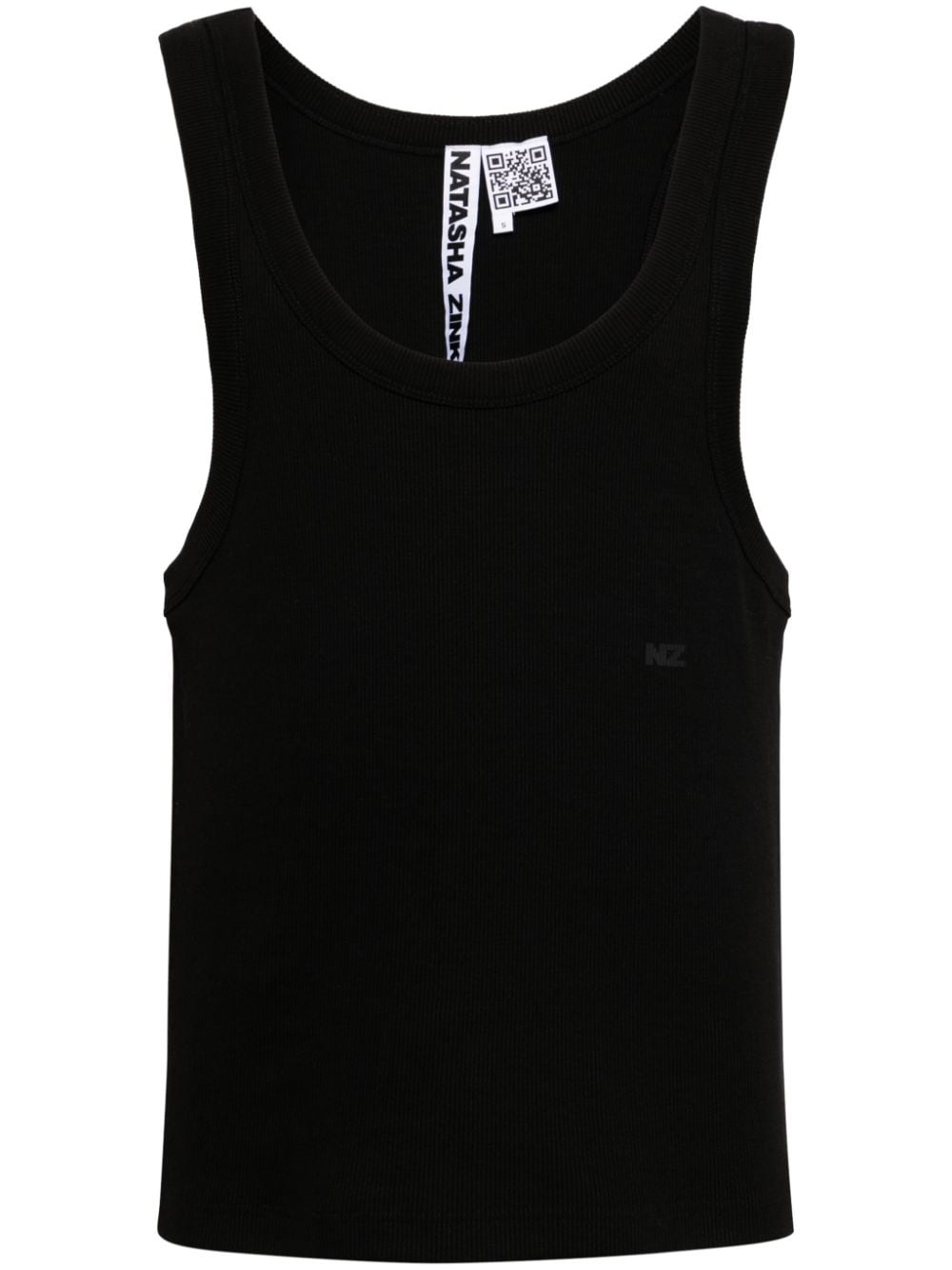 Natasha Zinko logo-print tank top - Black von Natasha Zinko