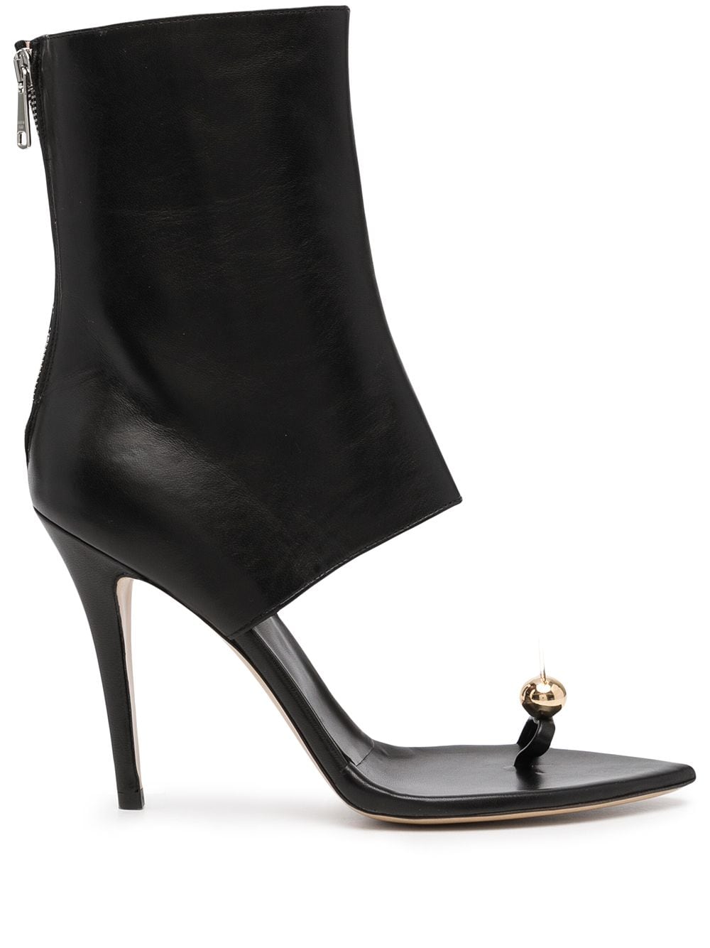 Natasha Zinko open-toe high-heeled boots - Black von Natasha Zinko