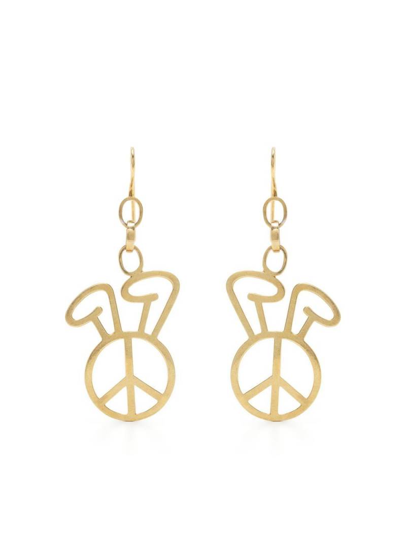 Natasha Zinko peace-detail earrings - Gold von Natasha Zinko