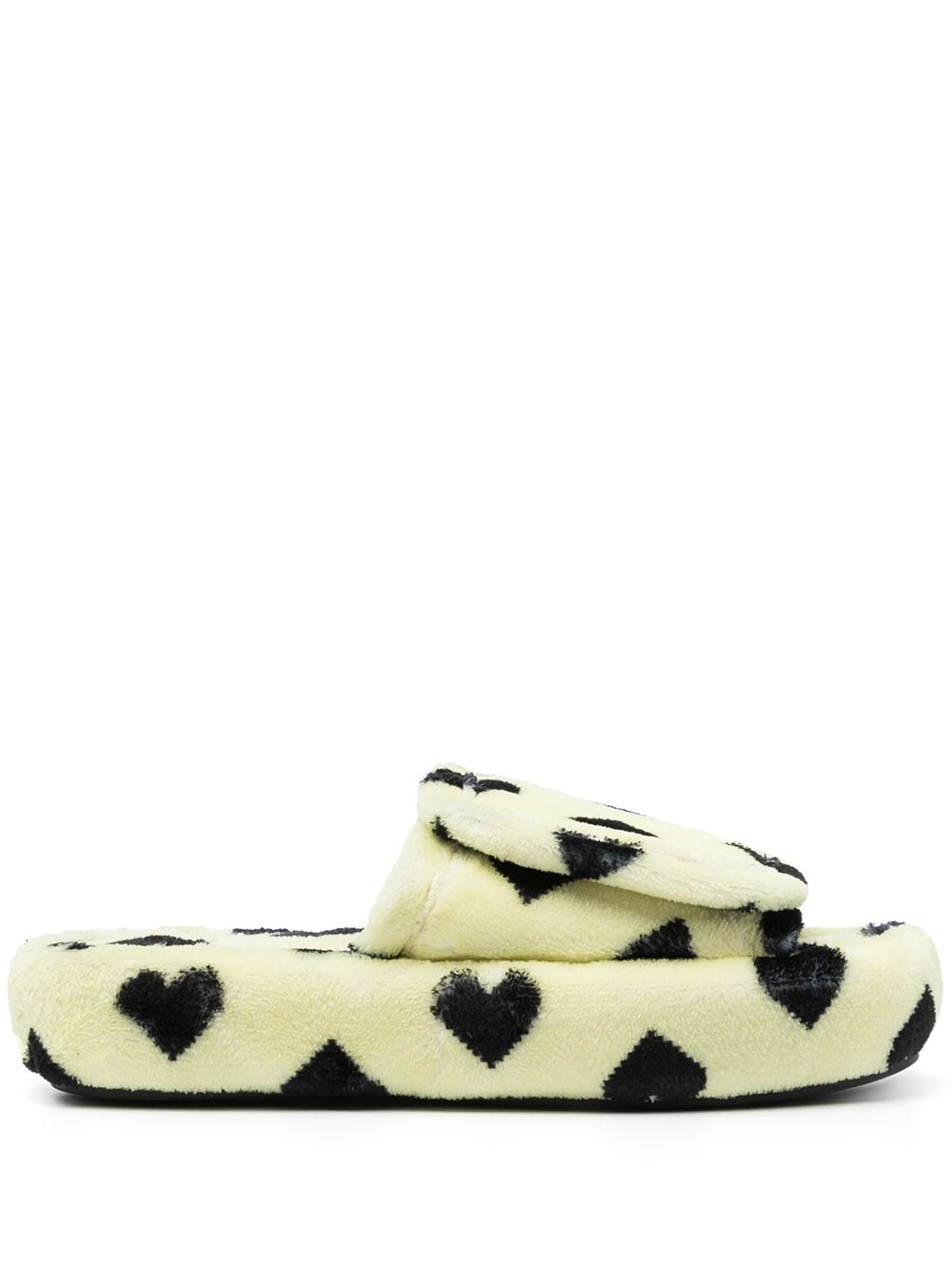 Natasha Zinko pixel heart slides - Yellow von Natasha Zinko