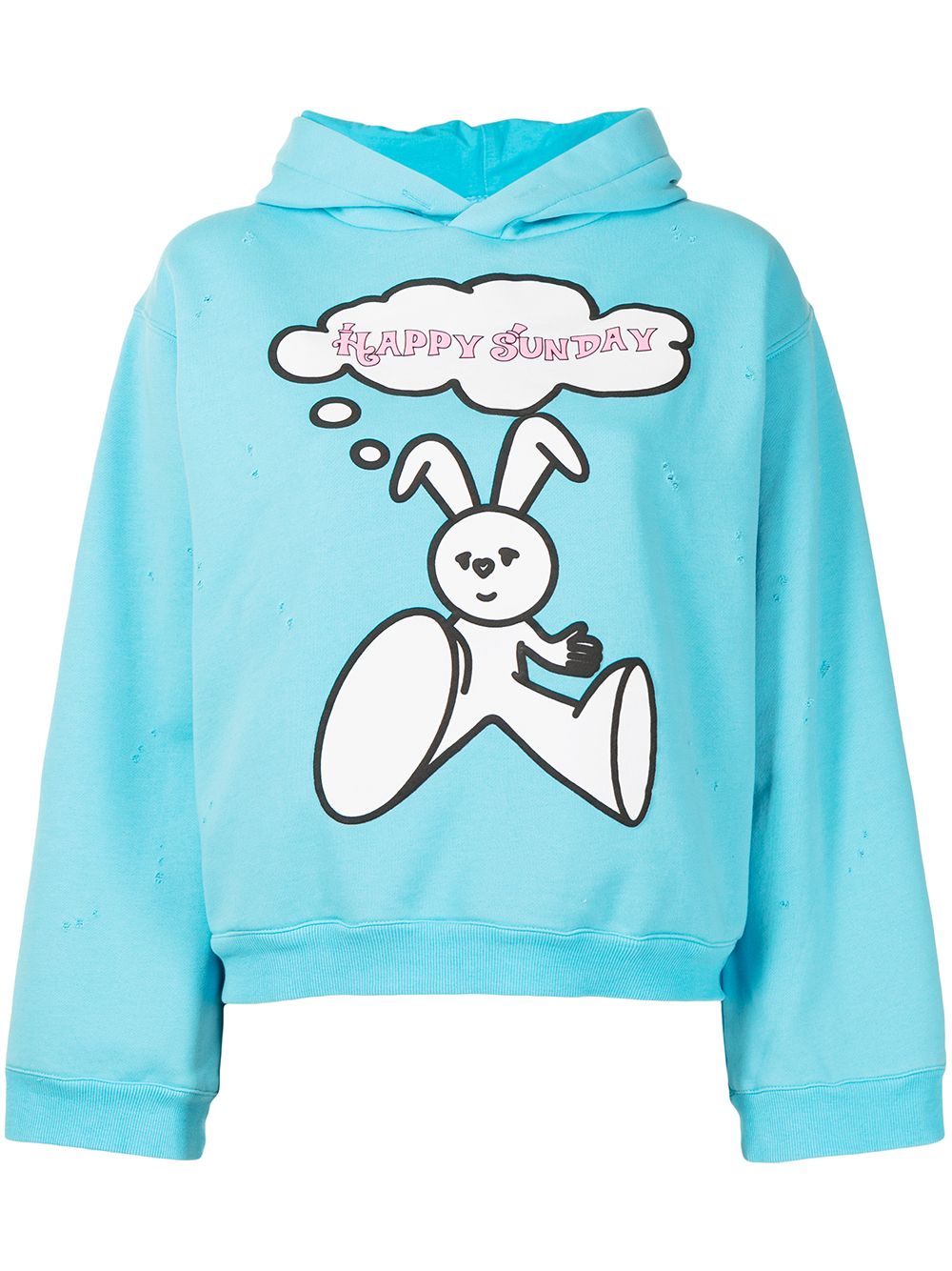 Natasha Zinko slogan print hoodie - Blue von Natasha Zinko