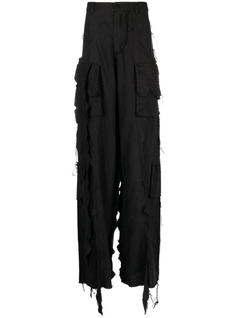 Natasha Zinko wide-leg cargo trousers - Black von Natasha Zinko