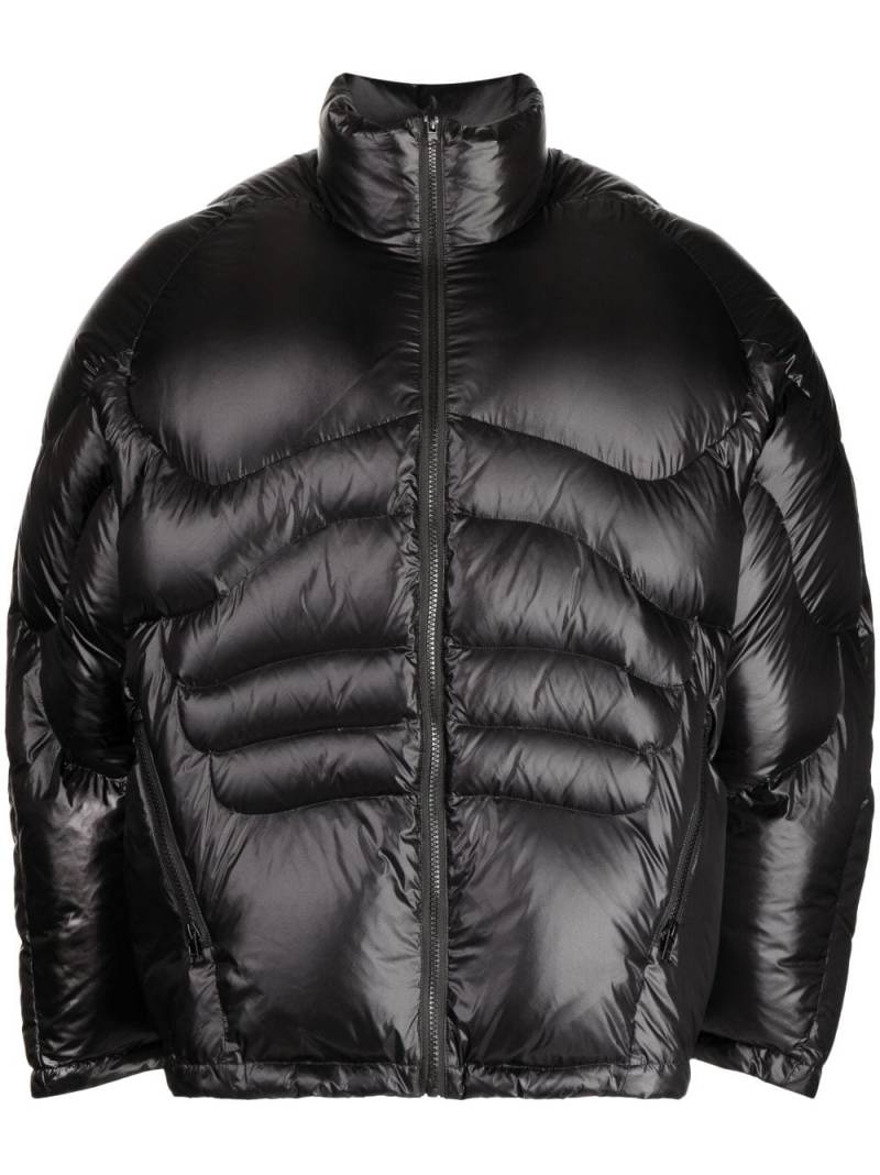 Natasha Zinko zip-up puffer jacket - Black von Natasha Zinko