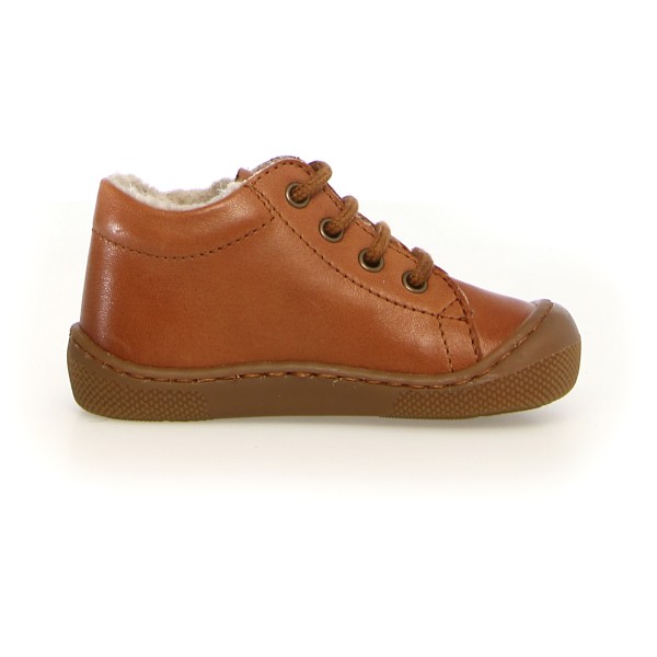 Naturino - Kid's Amur Nappa Spazz. Lined - Barfussschuhe Gr 21 braun/weiß von Naturino