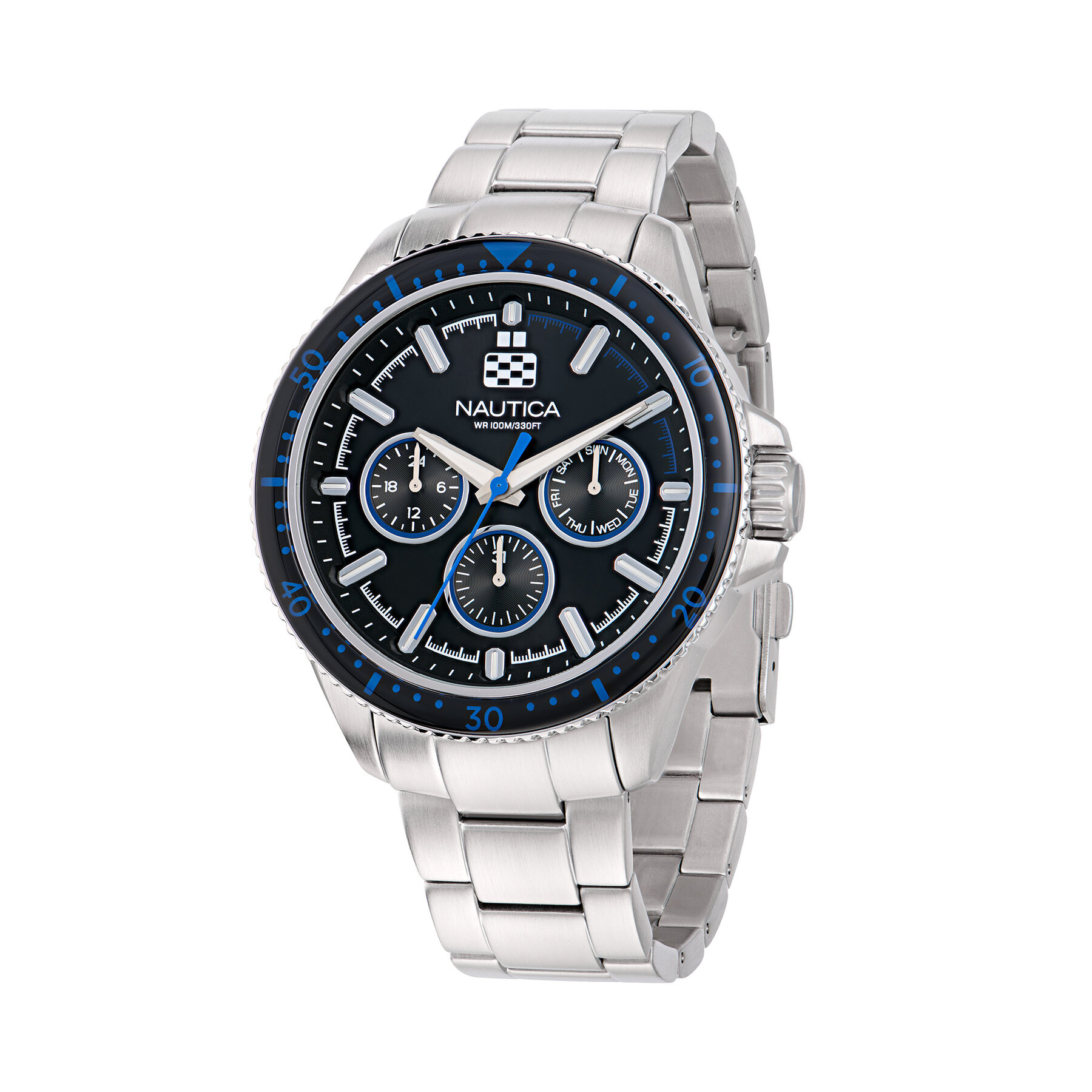 Uhr Nautica Nct Windrose NAPWRF407 Silberfarben Uhr Nautica Nct Windrose NAPWRF407 Silberfarben von Nautica