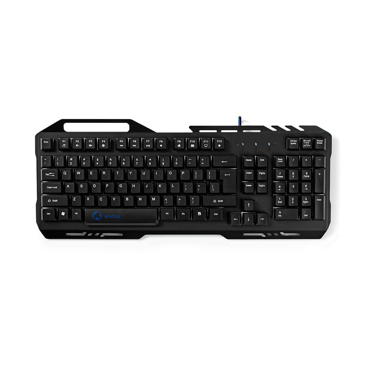 Kabelgebundene Gaming-Tastatur | USB 2.0 | Membrantasten | LED | US International | US Layout | USB-Stromversorgung | Länge des Stromkabels: 1,50 m |... von Nedis