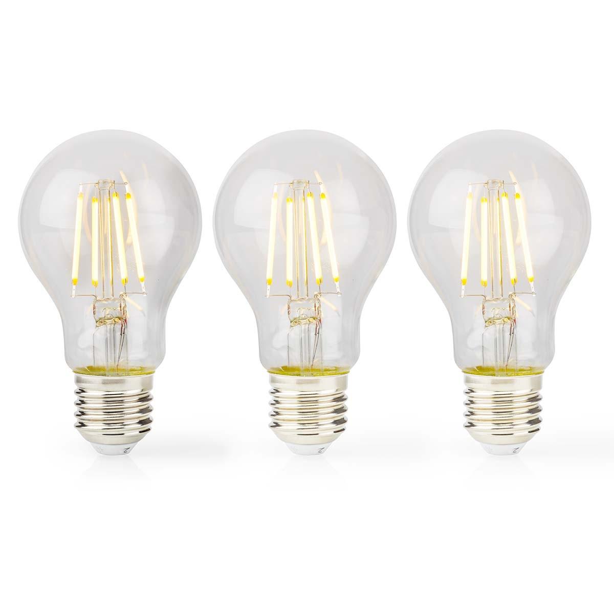 Led Glödlampa E27 | A60 | 4 W | 470 Lm | 2700 K | Varm Vit | Retrostil | 3 St. Unisex  ONE SIZE von Nedis