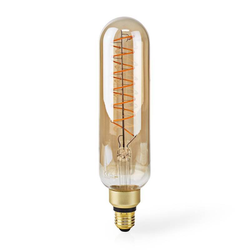 Led-kugellampe E27 | T65 | 8,5 W | 600 Lm | 2000 K | Dimbar | Med Guld Finish | Retrostil | 1 St. Unisex  ONE SIZE von Nedis