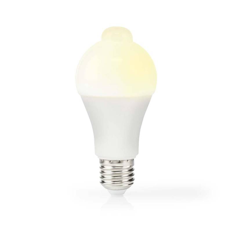 Led-lampe E27 | A60 | 4,9 W | 470 Lm | 3000 K | Vit | Retrostil | Matt | Rörelsedetector | 1 M. Unisex  ONE SIZE von Nedis