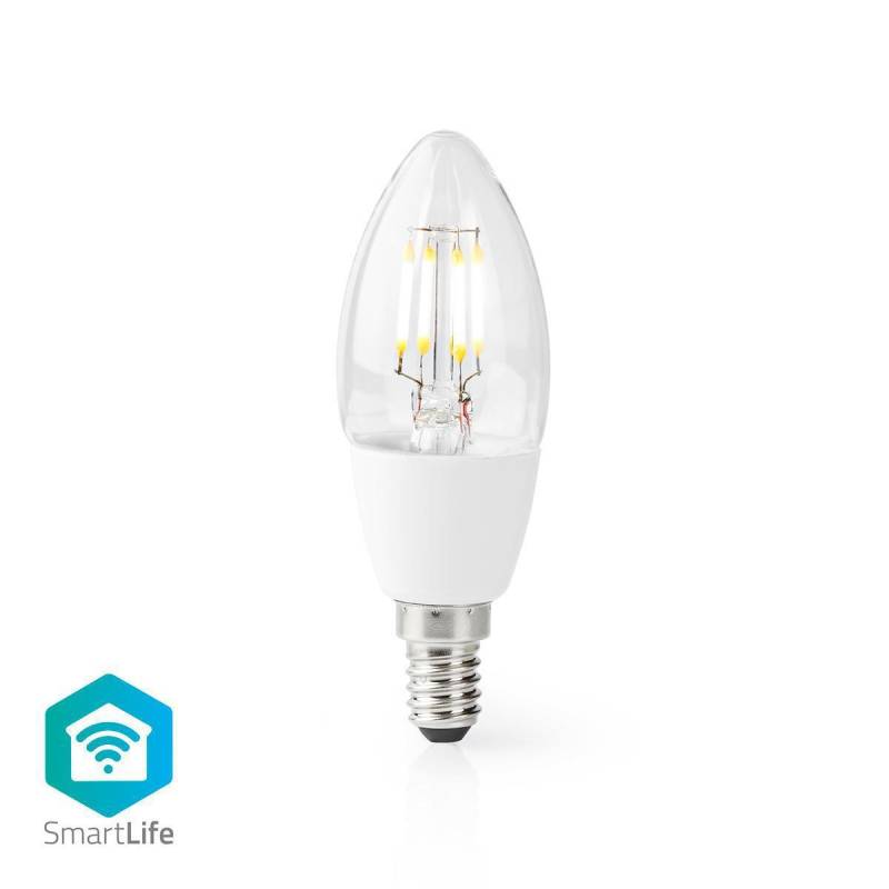 Smartlife Led Vintage Lampa | Wi-fi | E14 | 400 Lm | 5 W | Varm Vit | 2700 K | Glas | Android™ / Ios | Ljus | 1 St. Unisex  ONE SIZE von Nedis