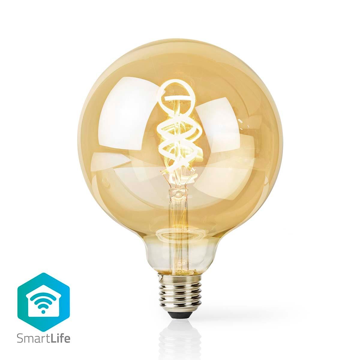 Nedis - SmartLife LED vintage lampa | Wi-Fi E27 360 lm 4.9 W Varm till cool vit 1800 6500 K Glas Android™ / IOS Globe 1 st., One Size von Nedis