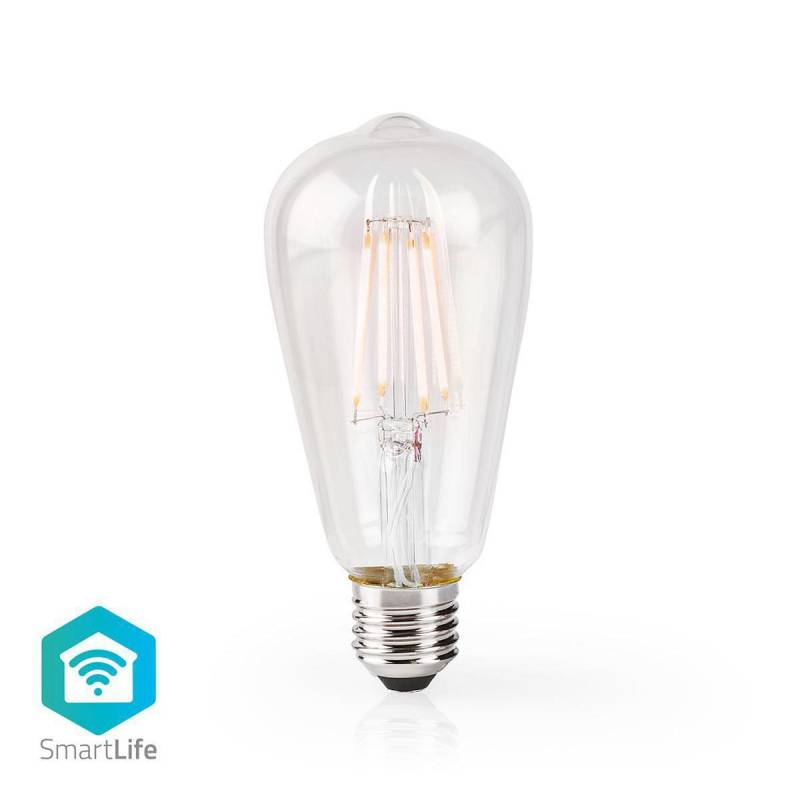 Smartlife Led Vintage Lampa | Wi-fi | E27 | 500 Lm | 5 W | Varm Vit | 2700 K | Glas | Android™ / Ios | St64 | 1 St. Unisex  ONE SIZE von Nedis