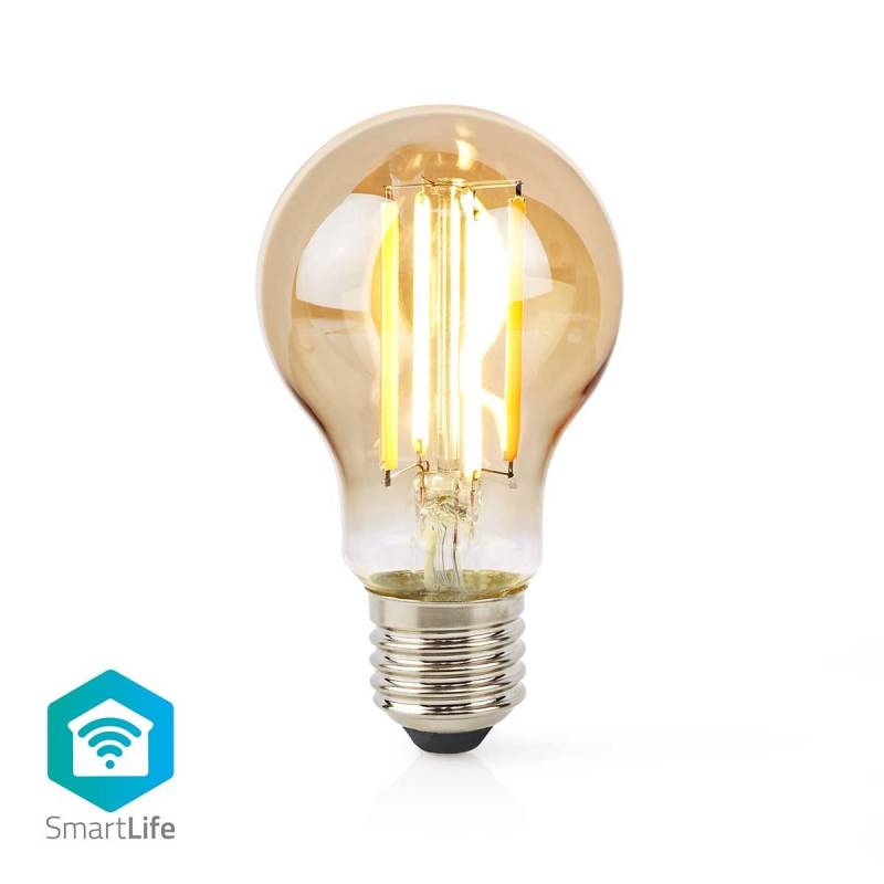 Smartlife Led Vintage Lampa | Wi-fi | E27 | 806 Lm | 7 W | Varm Vit | 1800 - 3000 K | Glas | Android™ / Ios | Glödlampa | 1 St. Unisex  ONE SIZE von Nedis