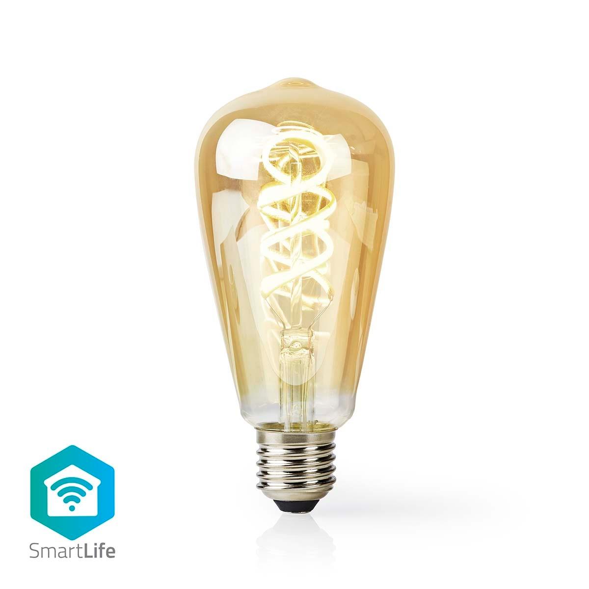 Smartlife Led Vintage Lampe | Wi-fi | E27 | 360 Lm | 4.9 W | Varm Bis Cool Vit | 1800 - 6500 K | Glas | Android™ / Ios | St64 | 1 St. Unisex  ONE SIZE von Nedis