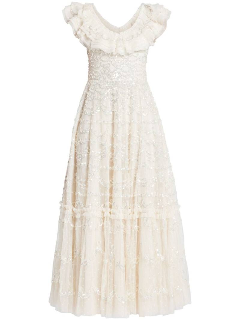 Needle & Thread Everthine sequin-embellished tulle gown - Neutrals von Needle & Thread