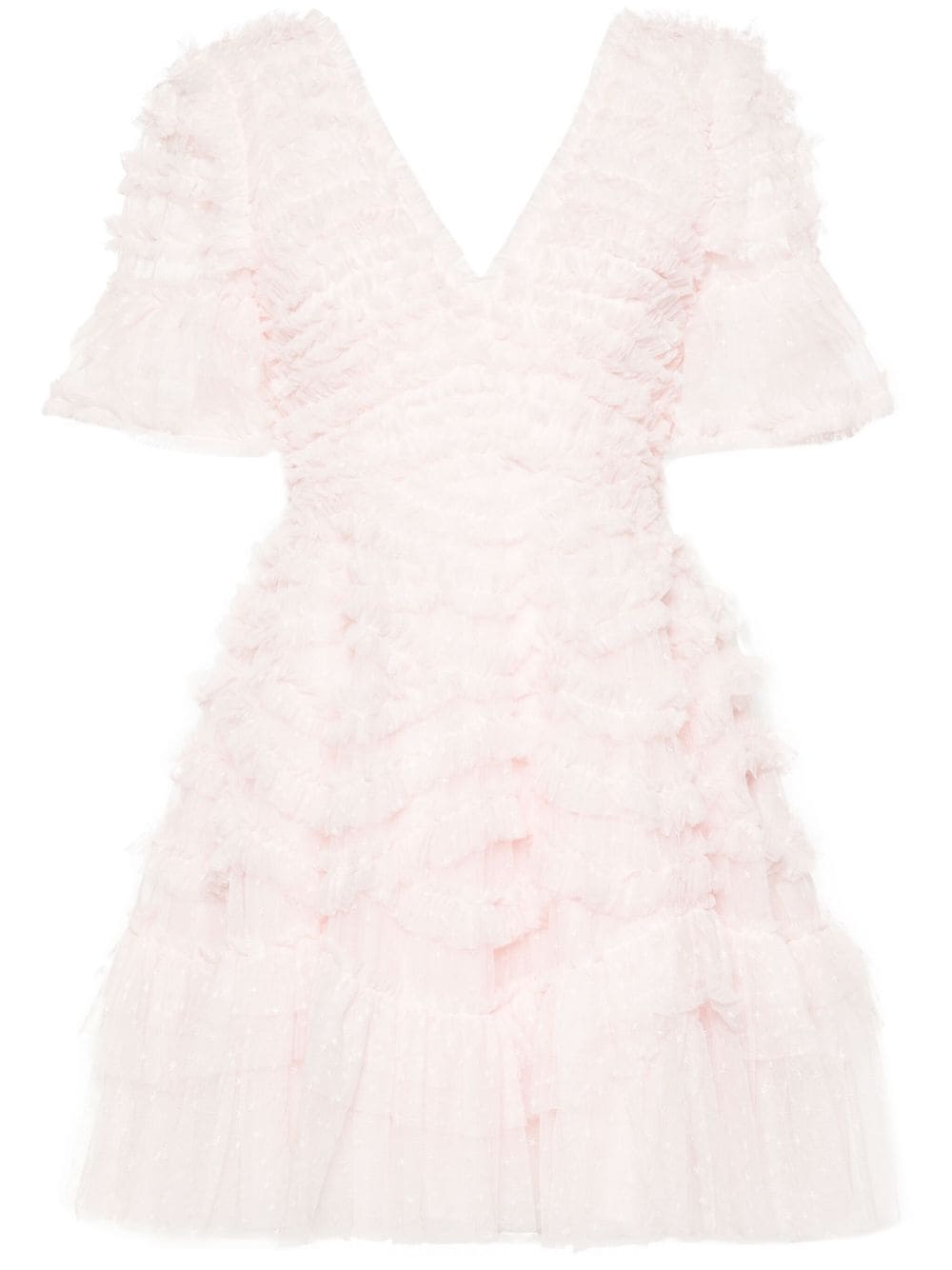 Needle & Thread Pheonix ruffled minidress - Pink von Needle & Thread