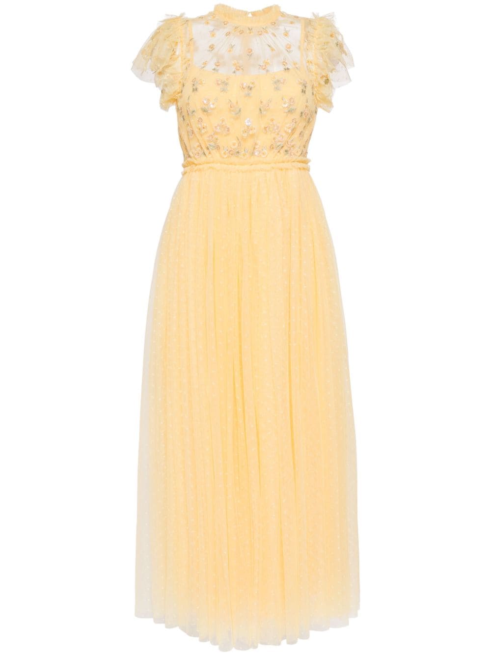 Needle & Thread Rococo Bodice ankle-lenght dress - Yellow von Needle & Thread