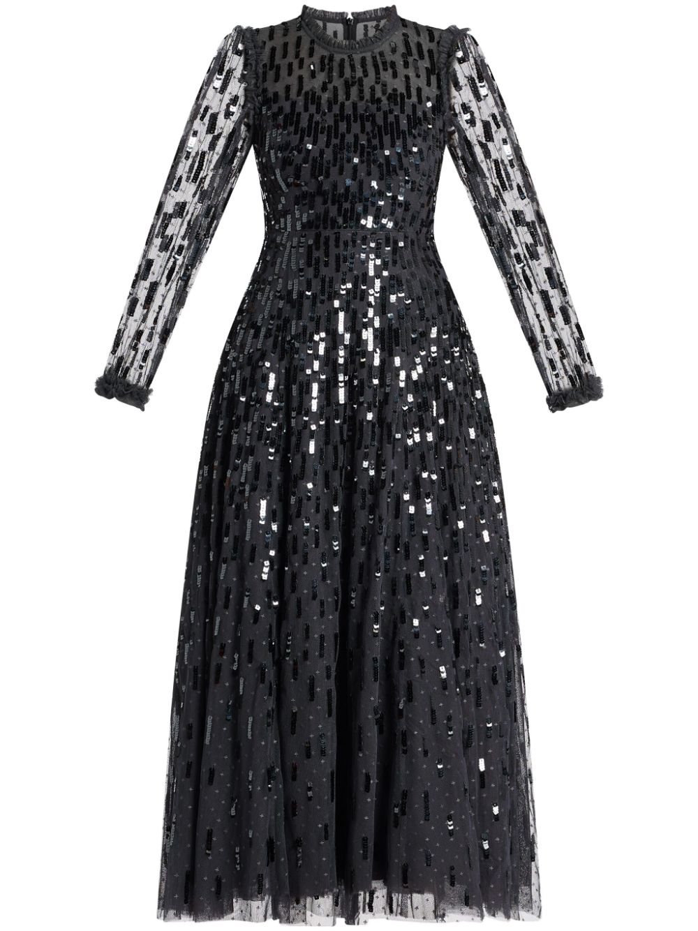 Needle & Thread all-over sequin embellished dress - Black von Needle & Thread