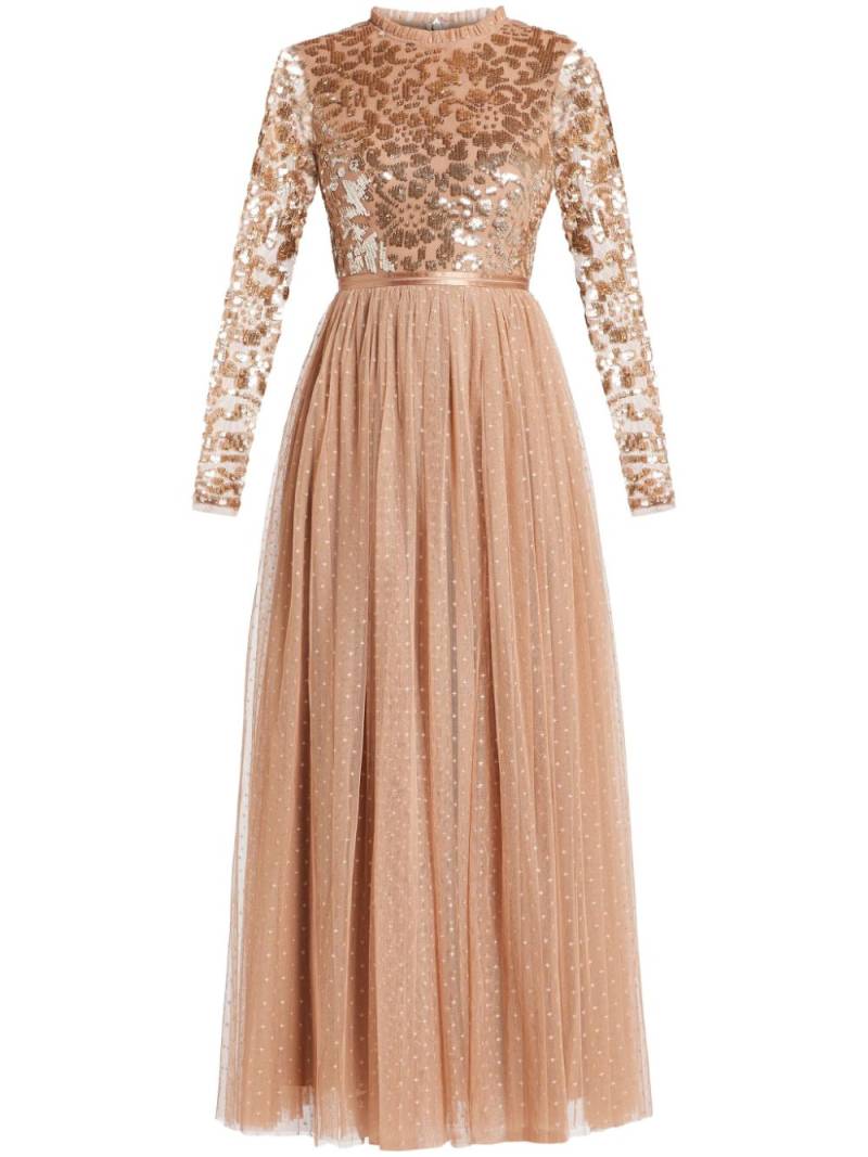 Needle & Thread sequin-embellished dress - Neutrals von Needle & Thread