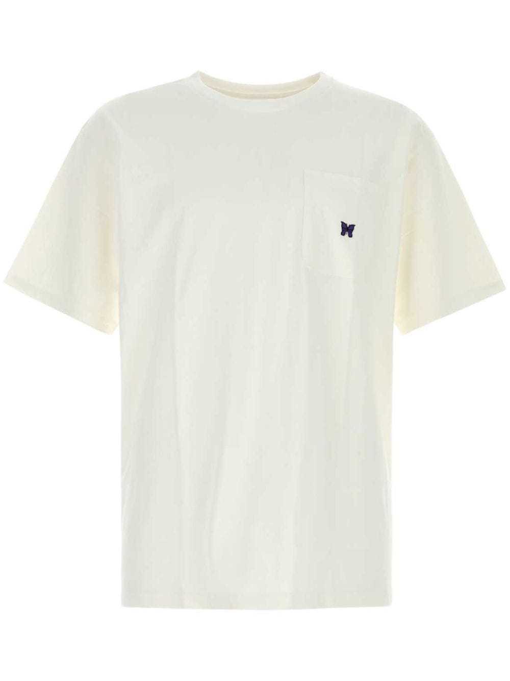 Needles embroidered T-shirt - White von Needles