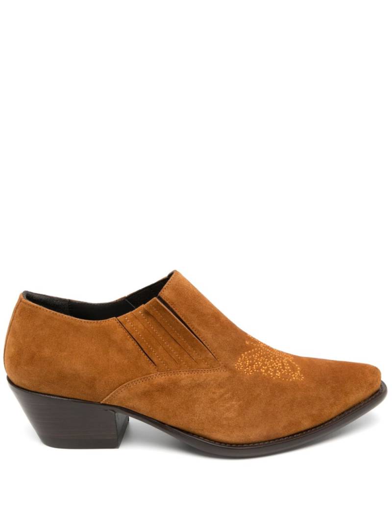 Needles embroidered loafers - Brown von Needles