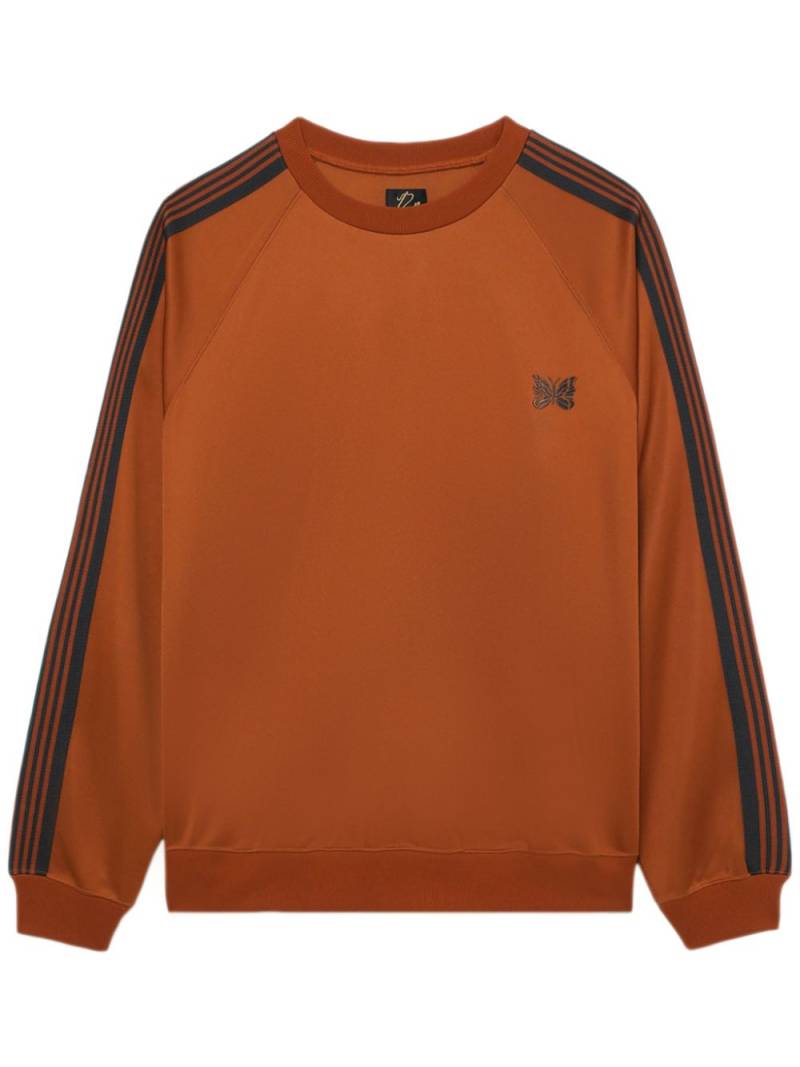 Needles logo-embroidered jersey sweatshirt - Brown von Needles