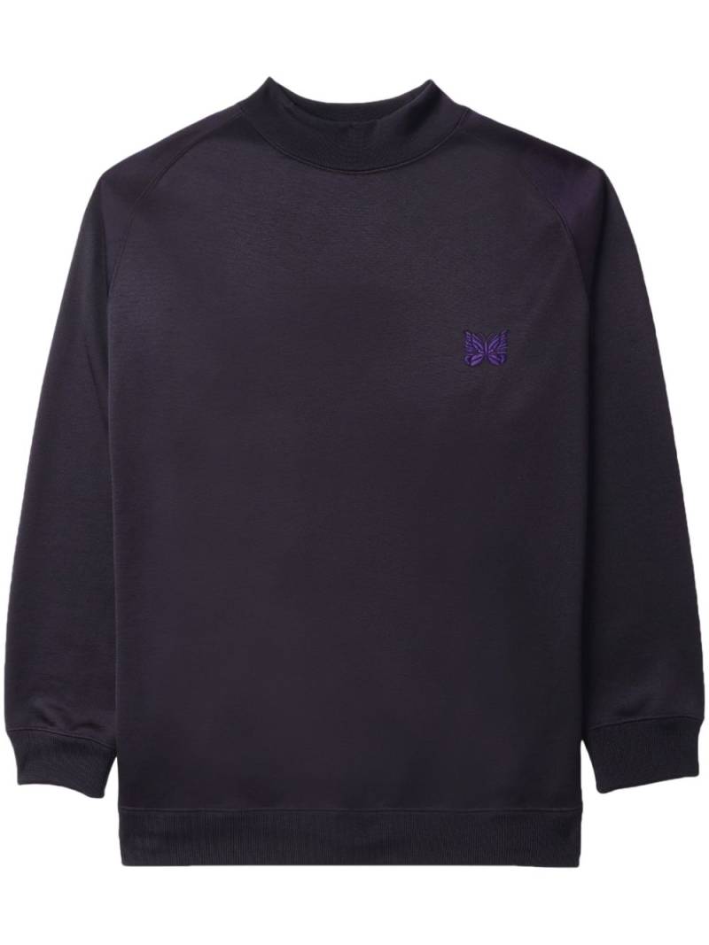 Needles logo-embroidered jersey sweatshirt - Purple von Needles