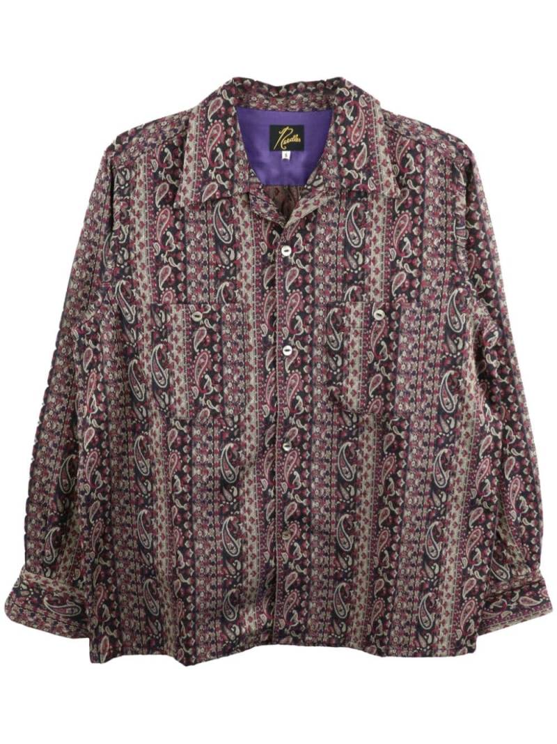 Needles paisley-print long-sleeve shirt - Blue von Needles