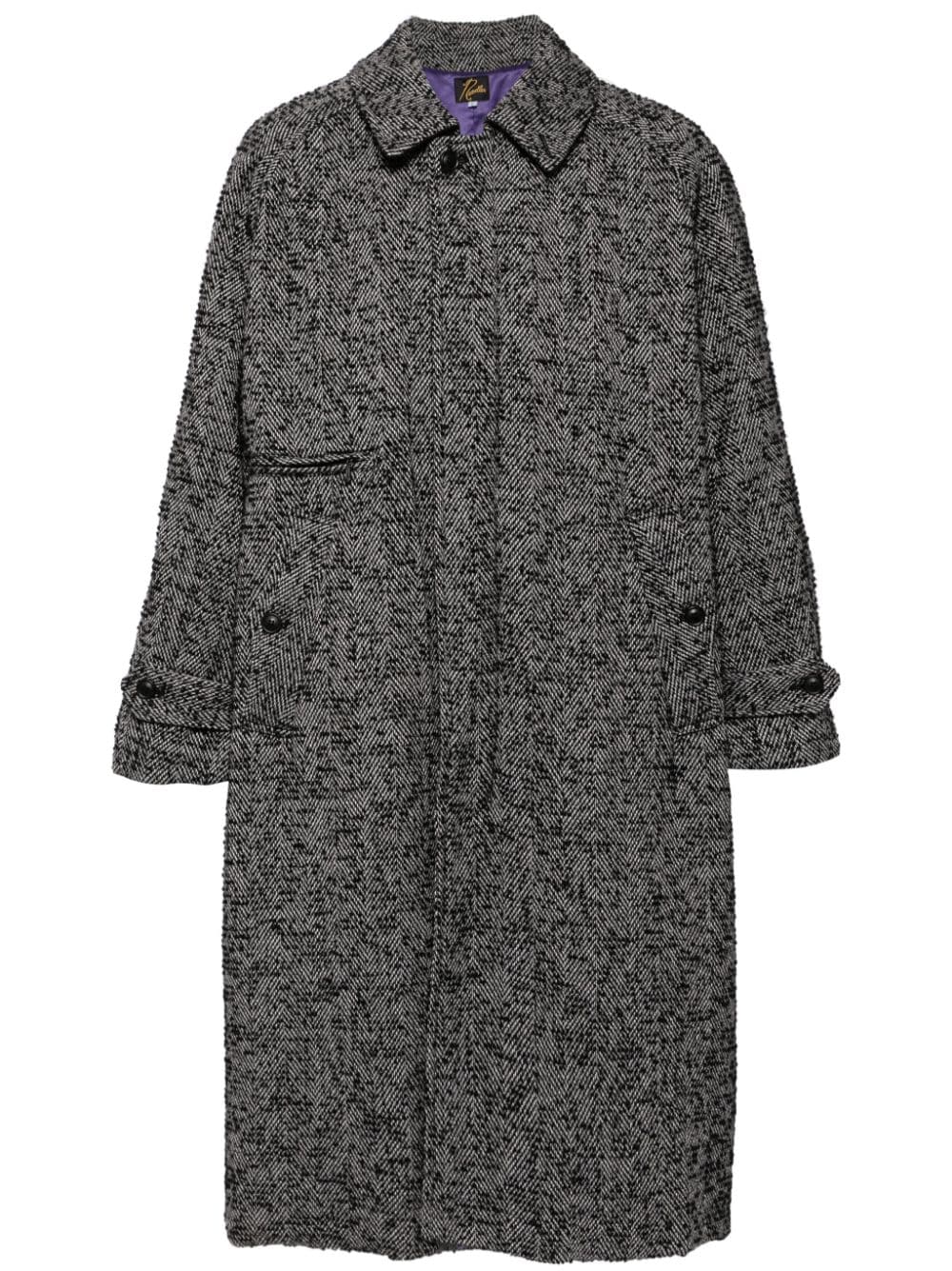 Needles single-breasted marled coat - Grey von Needles