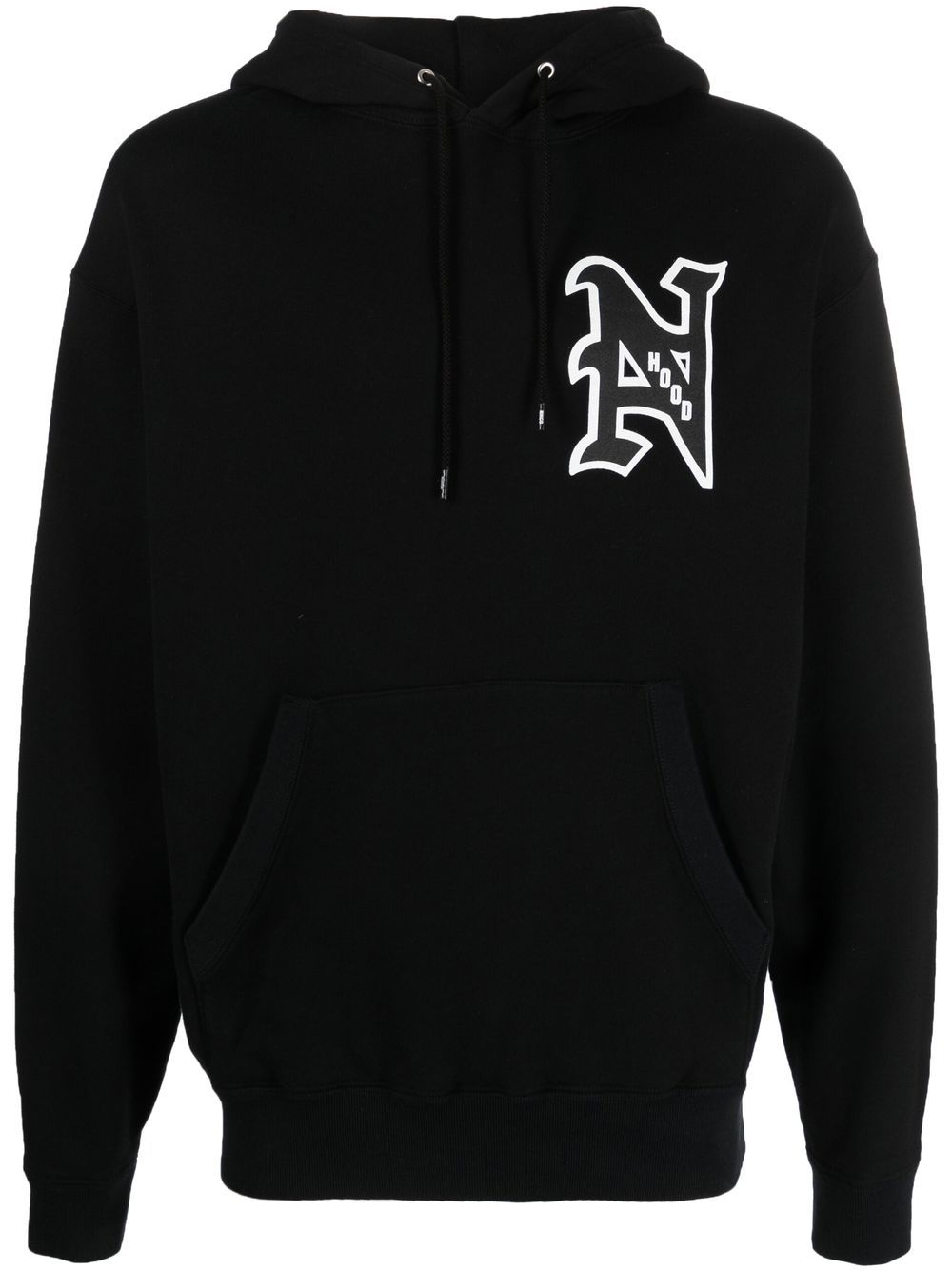 Neighborhood College logo-print hoodie - Black von Neighborhood