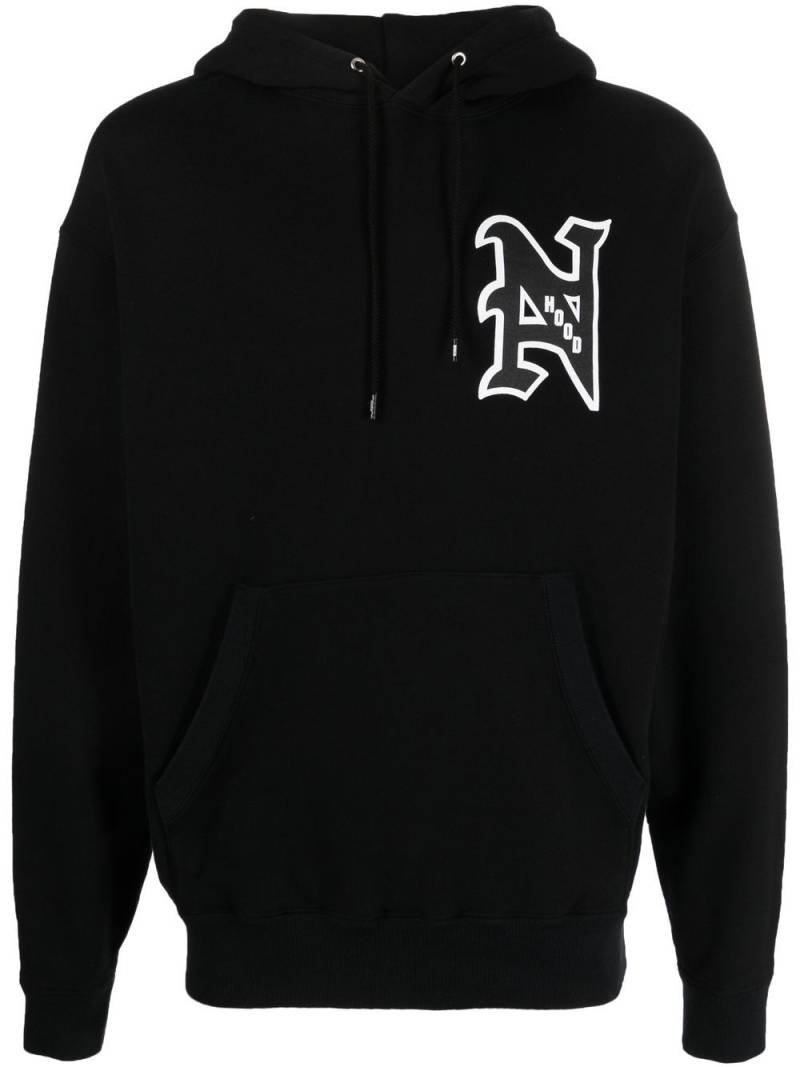 Neighborhood College logo-print hoodie - Black von Neighborhood