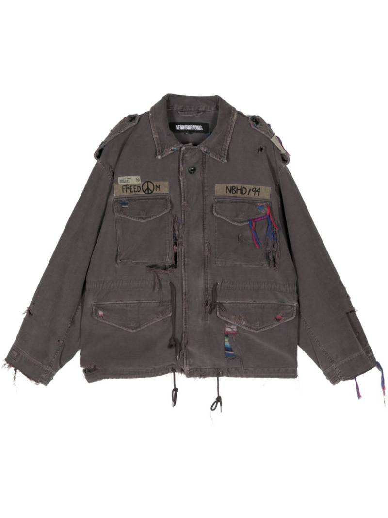 Neighborhood Savage M-51 cotton military jacket - Purple von Neighborhood