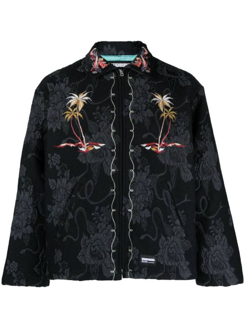 Neighborhood Souvenir jacquard shirt jacket - Black von Neighborhood