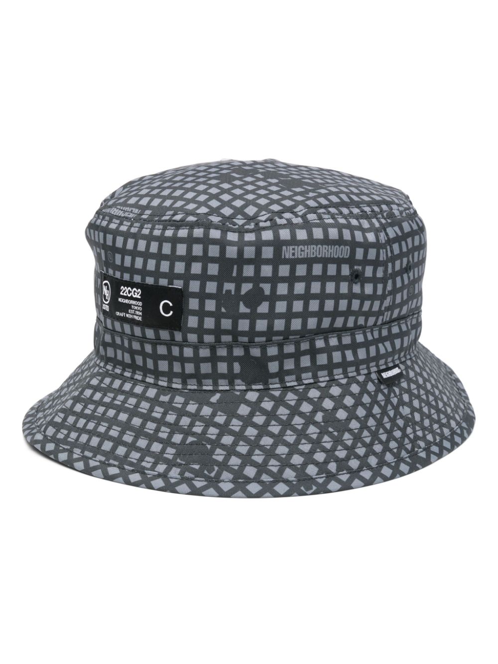 Neighborhood camouflage bucket hat - Grey von Neighborhood