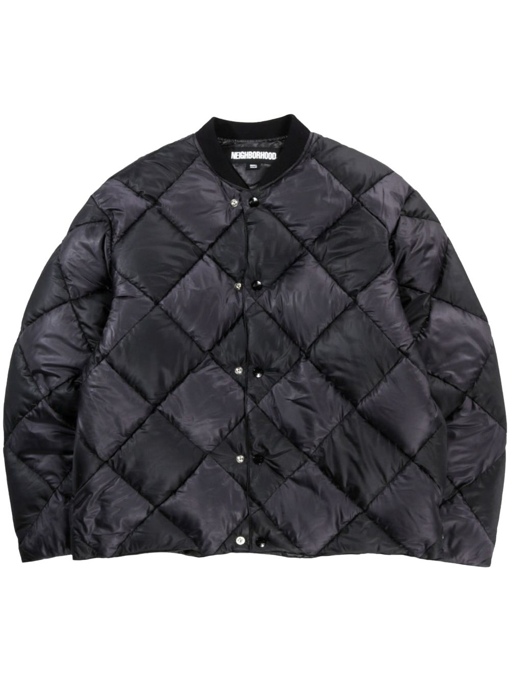 Neighborhood checker down jacket - Black von Neighborhood