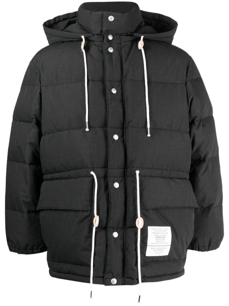 Neighborhood drawstring-fastened padded jacket - Black von Neighborhood