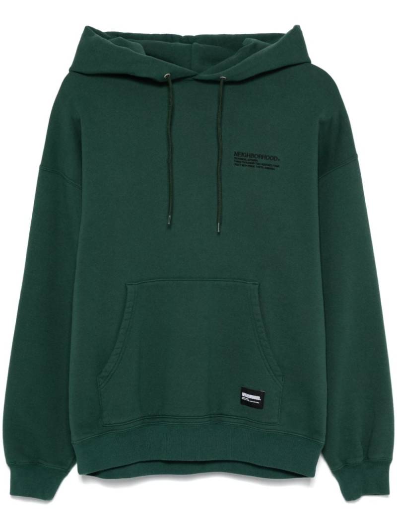 Neighborhood embroidered-logo hoodie - Green von Neighborhood